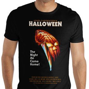 Men's Halloween Poster Graphic Print T-Shirt 2XL
